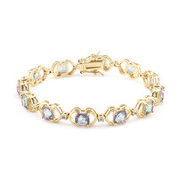 Bracciale in argento con Quarzo Mistico