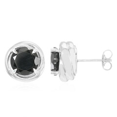 Orecchini in argento con Spinello Nero