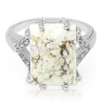 Anello in argento con Magnesite