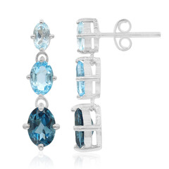 Orecchini in argento con Topazio Blu Londra
