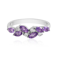 Anello in argento con Ametista Uruguay