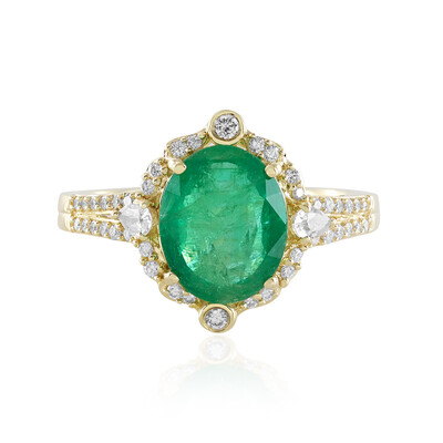 Anello in oro con Smeraldo Brasiliano (AMAYANI)