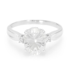 Anello in argento con Petalite