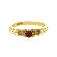 Anello in argento con Diamante Rosso I3