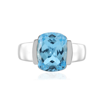 Anello in argento con Topazio Blu Cielo
