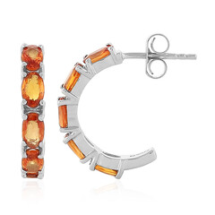 Orecchini in argento con Zaffiro Tramonto