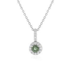Collana in argento con Apatite Cromo