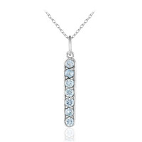 Collana in argento con Zircone Blu