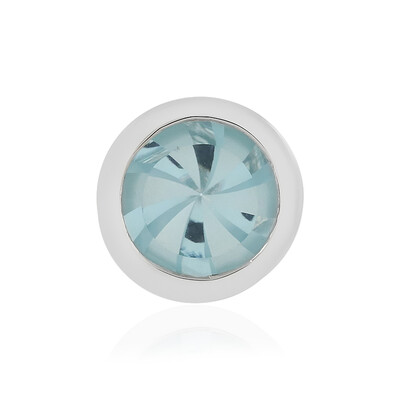 Ciondolo in argento con Topazio Blu Cielo (MONOSONO COLLECTION)