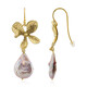 Orecchini in argento con Perla d'Acqua Dolce Rosa (TPC)