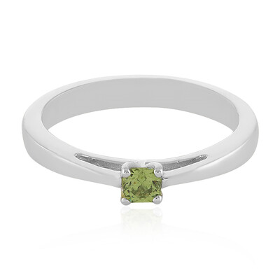 Anello in argento con Demantoide