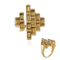 Anello in argento con Zircone Giallo