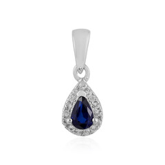 Ciondolo in argento con Spinello Blu Royal
