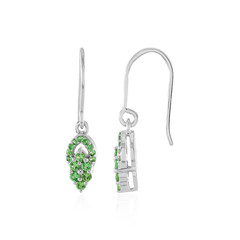 Orecchini in argento con Tsavorite