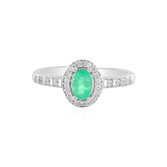 Anello in argento con Smeraldo Colombiano