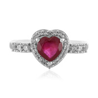 Anello in argento con Rubino del Madagascar