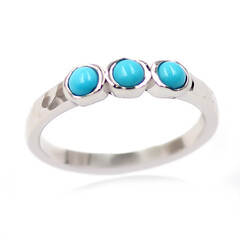 Anello in argento con Turchese Sleeping Beauty (Faszination Türkis)