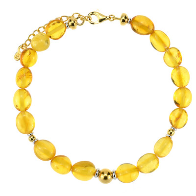 Bracciale in argento con Ambra Baltica (dagen)
