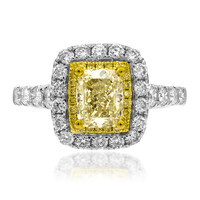 Anello in oro con Diamante Giallo SI2 (CIRARI)