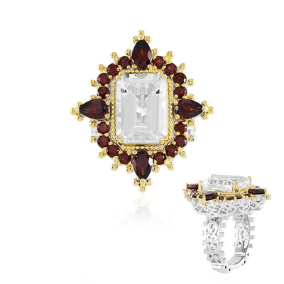 Anello in argento con Quarzo Bianco (Dallas Prince Designs)