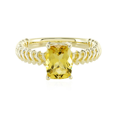 Anello in oro con Berillo Dorato (Ornaments by de Melo)