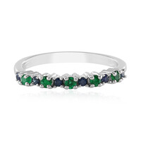 Anello in argento con Smeraldo Zambia