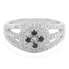 Anello in argento con Spinello Nero