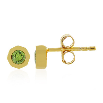 Orecchini in argento con Demantoide