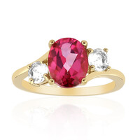 Anello in argento con Topazio Rosa