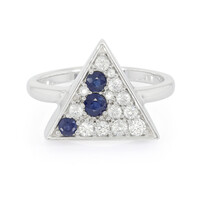 Anello in argento con Zaffiro di Laos