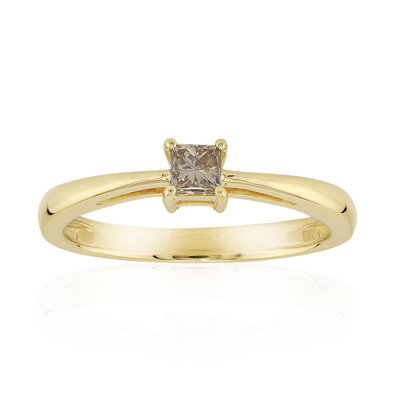 Anello in oro con Diamante Cognac d'Argyle I3 (Mark Tremonti)