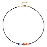 Collana in argento con Ematite Nera