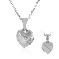 Collana in argento con Topazio Bianco