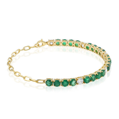Bracciale in oro con Smeraldo Zambia AAA (CIRARI)