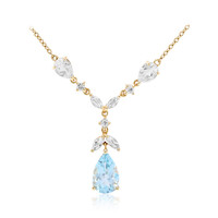 Collana in argento con Topazio Blu Cielo