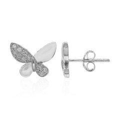 Orecchini in argento con Diamante I3 (I)