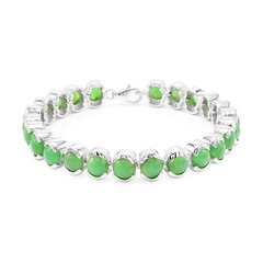 Bracciale in argento con Crisoprasio Imperiale