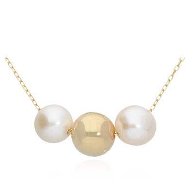 Collana in oro con Perla di Acqua Dolce