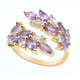 Anello in oro con Zaffiro Ceylon Porpora (non riscaldato)