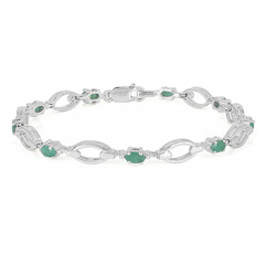 Bracciale in argento con Smeraldo Socoto