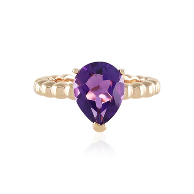 Anello in argento con Ametista Zambiana