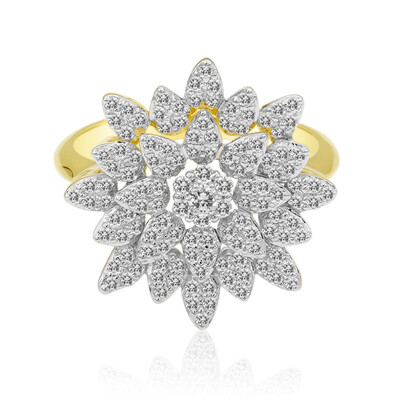 Anello in oro con Diamante IF (D) (Annette)