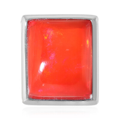 Ciondolo in argento con Opale Rosso dell'Etiopia (MONOSONO COLLECTION)
