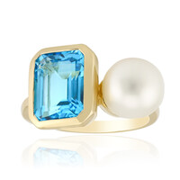 Anello in oro con Topazio Marambaia (Michelle Albala)