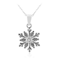 Collana in argento con Topazio Bianco