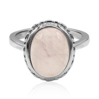 Anello in argento con Quarzo Rosa