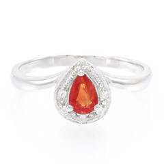 Anello in argento con Rubino Tramonto
