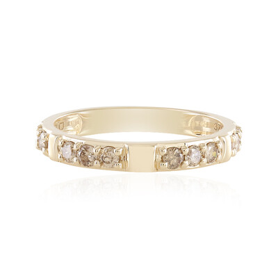 Anello in oro con Diamante Cioccolato I1