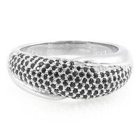 Anello in argento con Spinello Nero