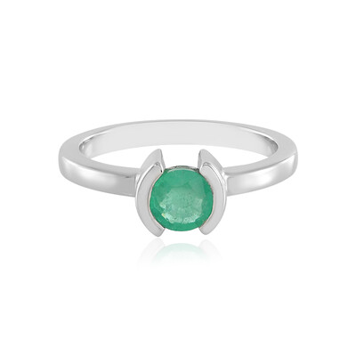 Anello in argento con Smeraldo Russo